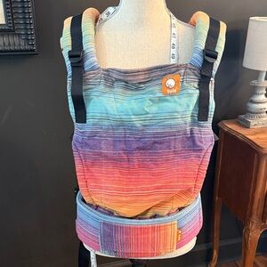 Tula multicolor free to wrap conversion full Rainbow Stripe carrier